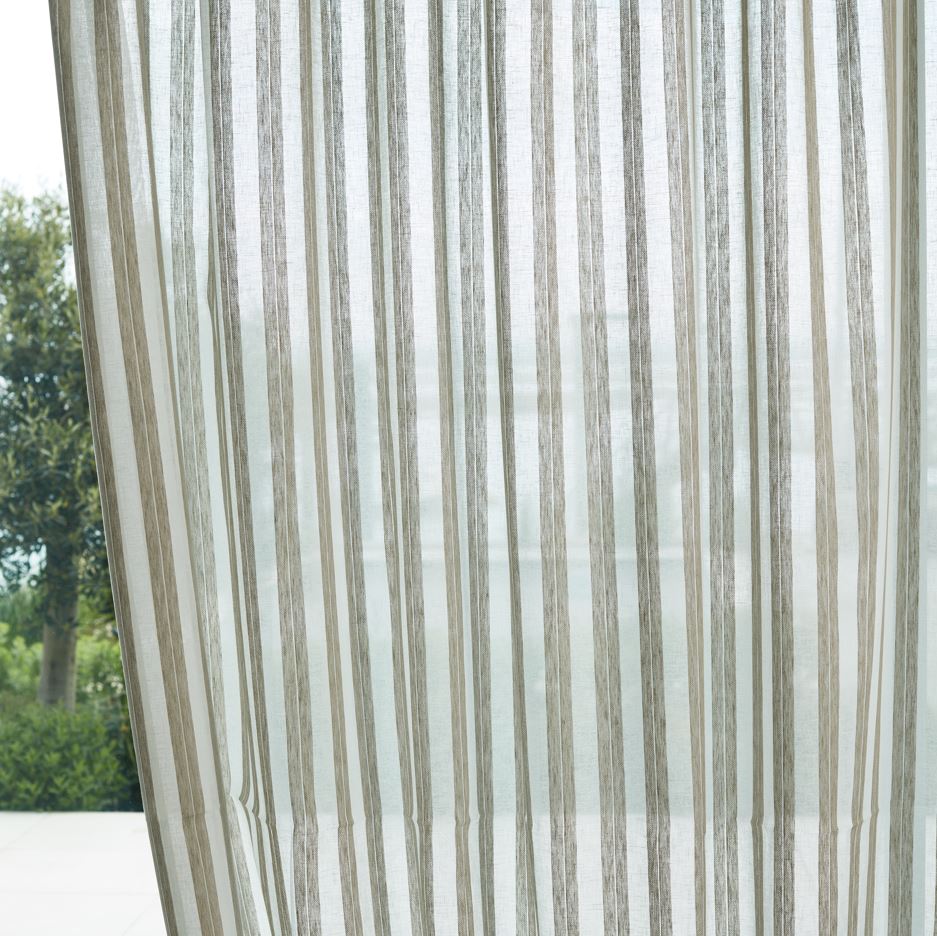 Harlequin Sheers 1 Himmel Stone Fabric