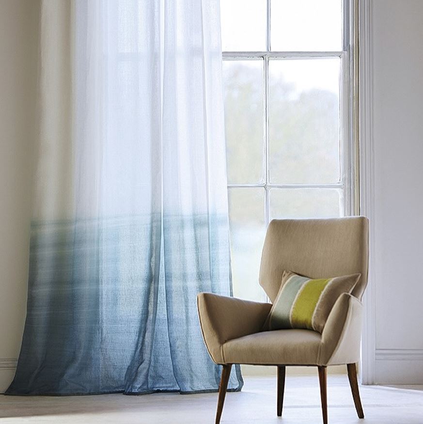 Harlequin Sheers 1 Tranquil Sky/Chalk Fabric