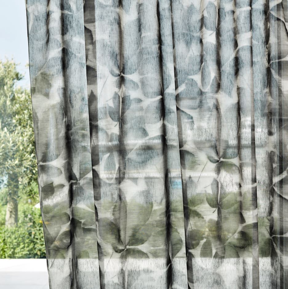 Harlequin Sheers 1 Grounded Black Earth Fabric