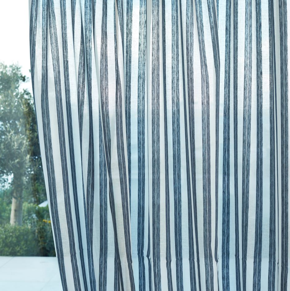 Harlequin Sheers 1 Himmel Denim Fabric