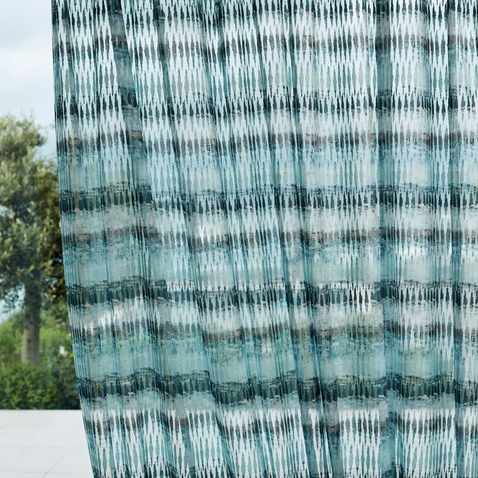 Harlequin Sheers 1 Kiyoshi Jade/Truffle Fabric