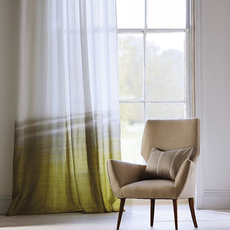 Harlequin Sheers 1 Tranquil Pistachio/Shale Fabric