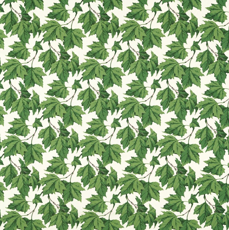 Harlequin x Sophie Robinson Dappled Leaf Emerald Fabric