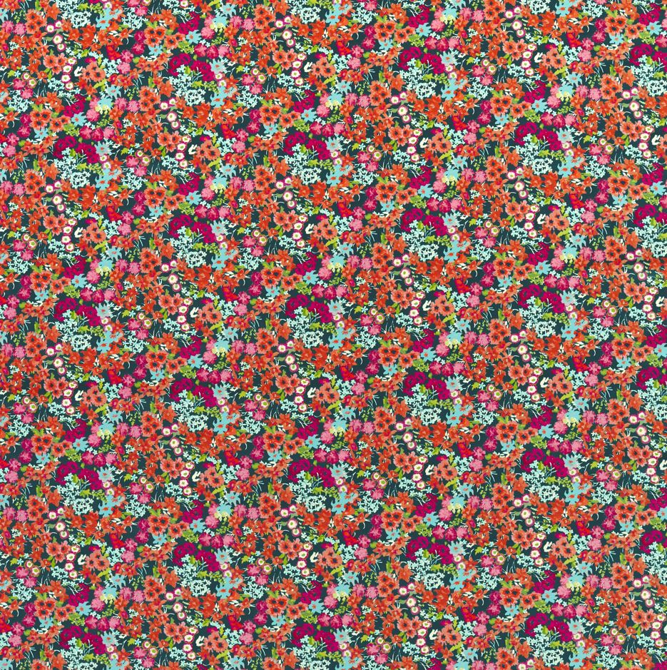 Harlequin x Sophie Robinson Wildflower Meadow Velvet Carnelian/Aquamarine/Peridot Fabric