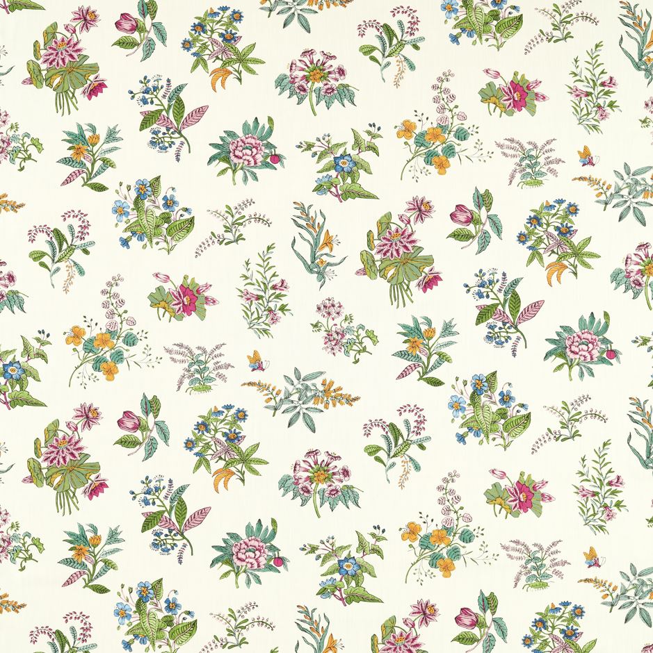 Harlequin x Sophie Robinson Woodland Floral Peridot/Ruby/Pearl Fabric