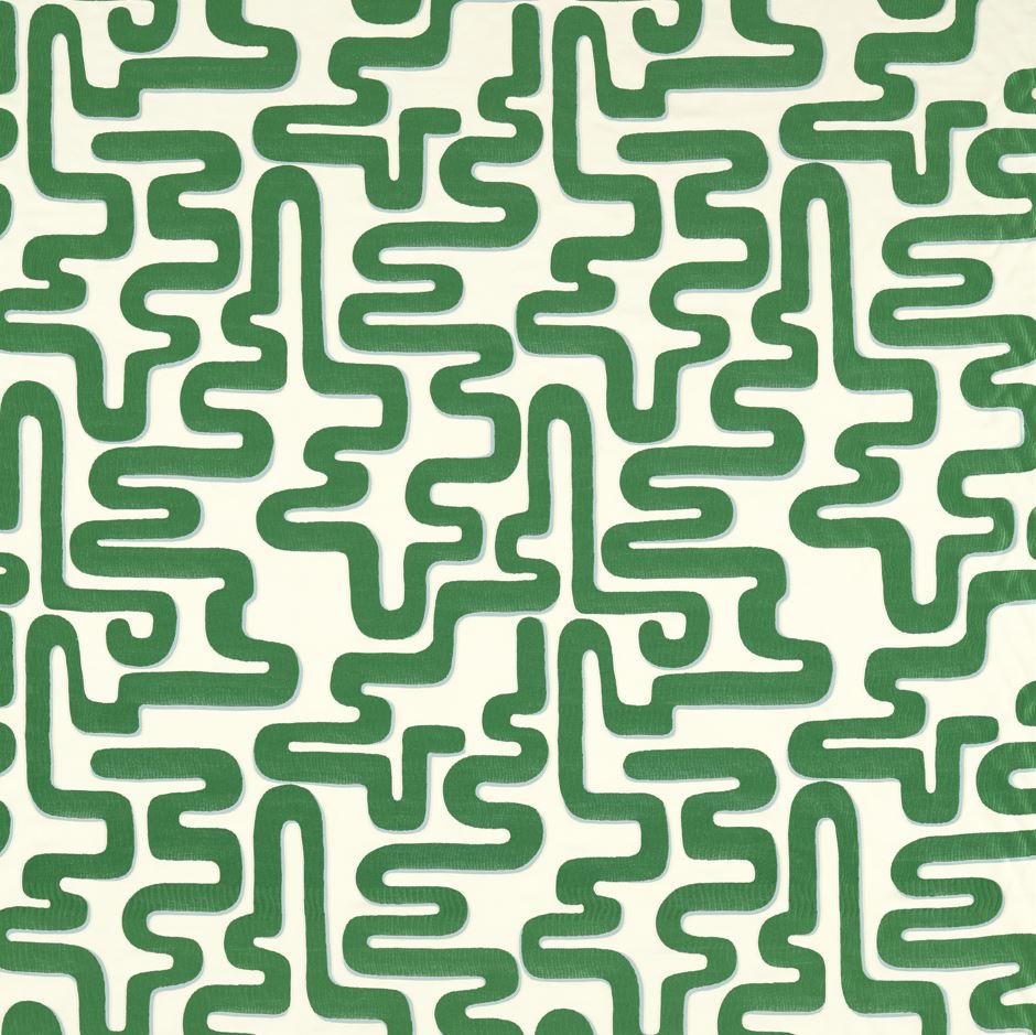 Harlequin x Sophie Robinson Meander Emerald/Aquamarine Fabric