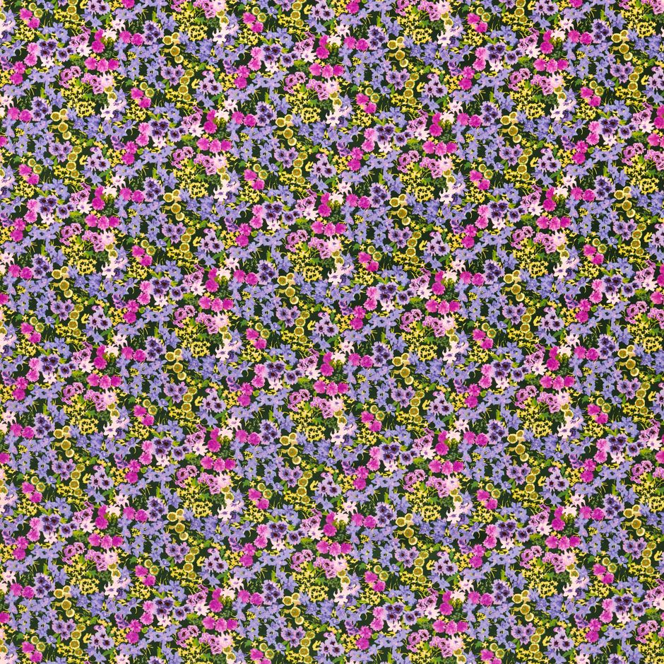 Harlequin x Sophie Robinson Wildflower Meadow Velvet Emerald/Amethyst/Spinel Fabric