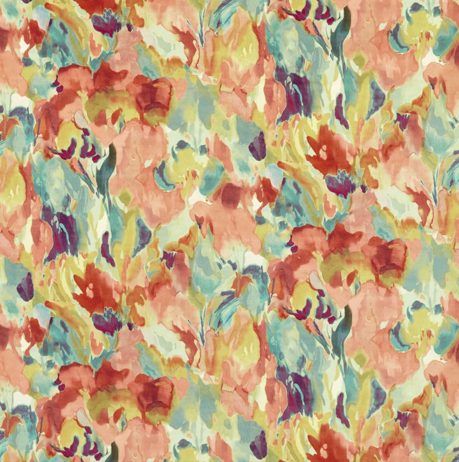 Harlequin Colour 4 Foresta Velvet Rosewood/Azul/Huckleberry Fabric