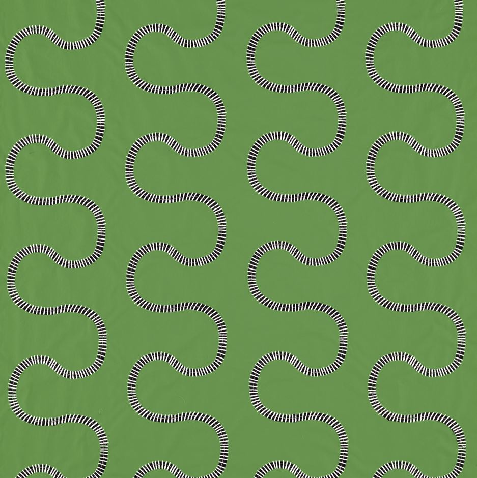 Harlequin Colour 3 Michi Forest/Black Earth Fabric
