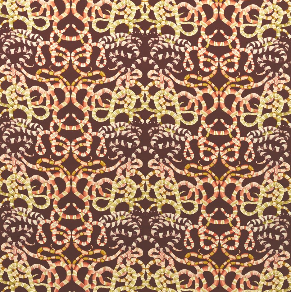 Harlequin Colour 3 Serpenti Velvet Brazilian Rosewood/Amber Fabric