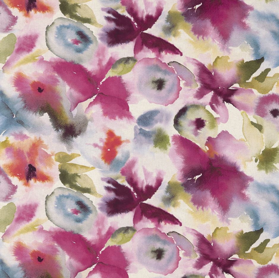 Harlequin Colour 2 Flores Fuchsia/Zest/Azure Fabric
