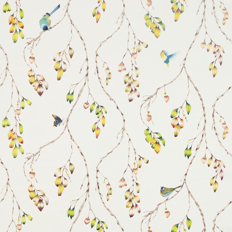 Harlequin Colour 2 Iyanu Voile Paprika/Kiwi Fabric