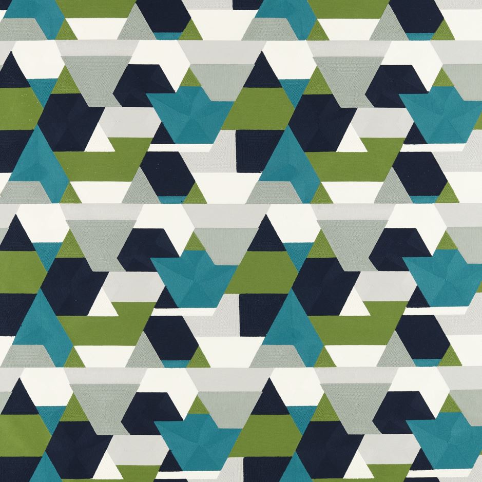 Harlequin Colour 2 Popova Sea Glass/Forest/Ink Fabric