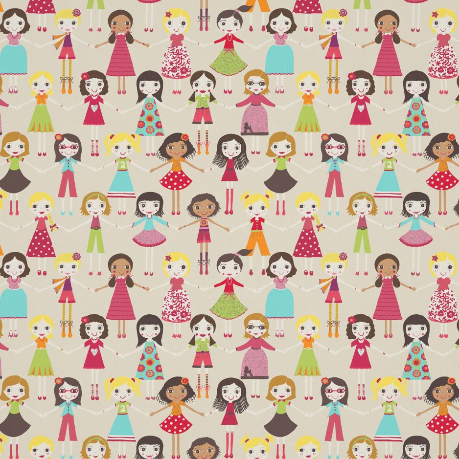 Harlequin Best Of Friends Neutral/Multi Fabric