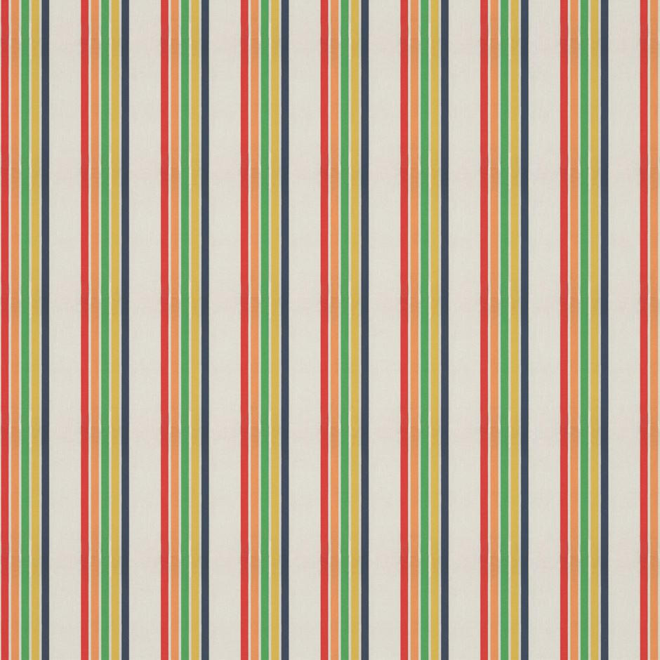 Harlequin Helter Skelter Stripe Navy/Poppy/Apricot/Gecko Fabric