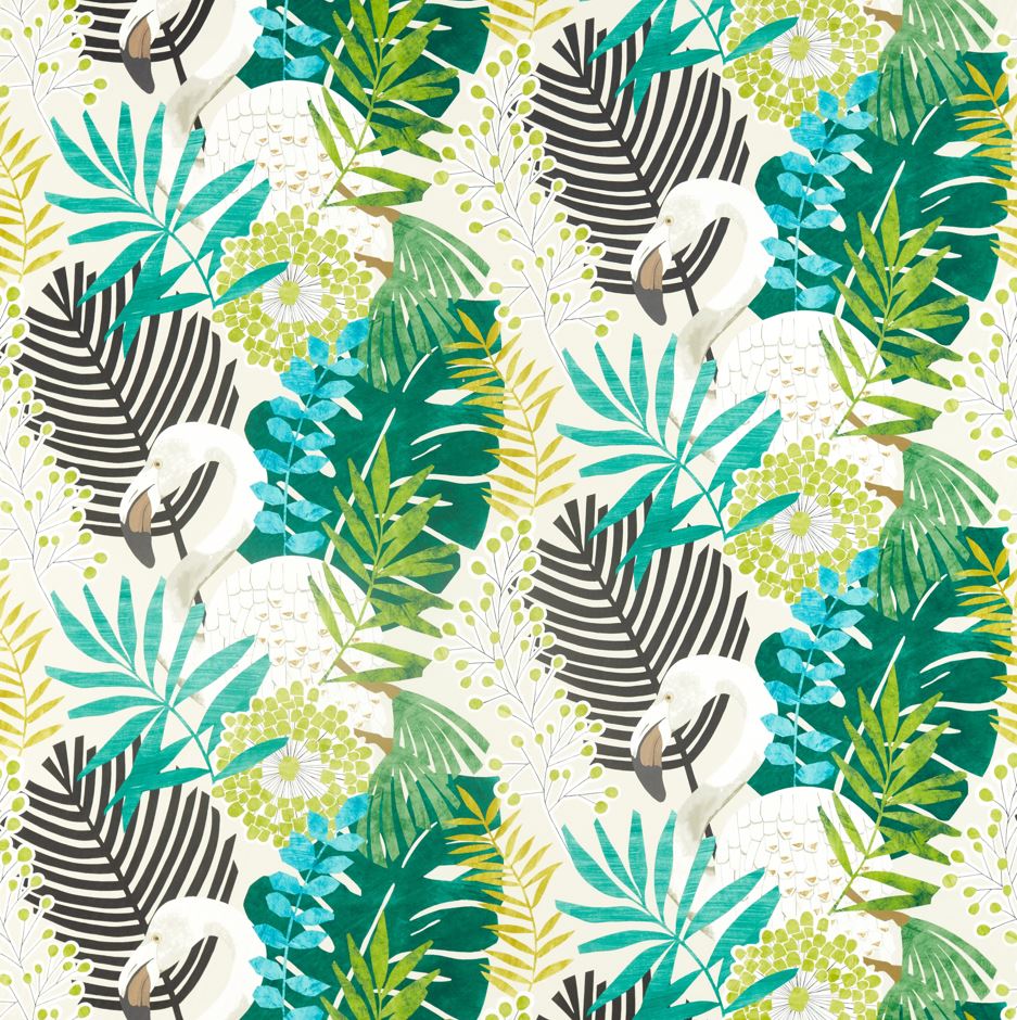 Harlequin Salinas Prints & Weaves Solana Ebony/Zest/Marine Fabric