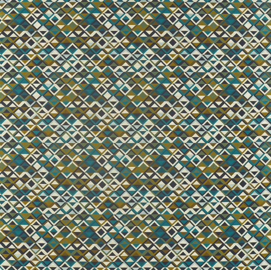 Harlequin Salinas Prints & Weaves Boka Charcoal/Marine/Zest Fabric