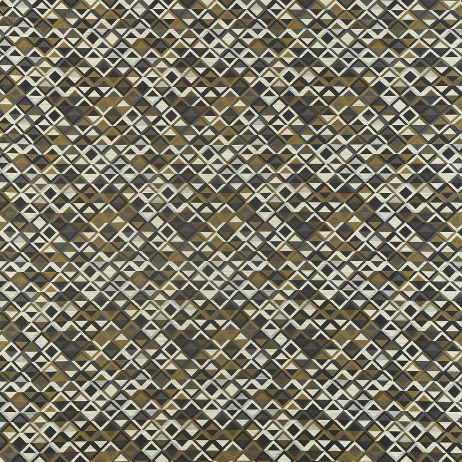 Harlequin Salinas Prints & Weaves Boka Slate/Charcoal/Brass Fabric