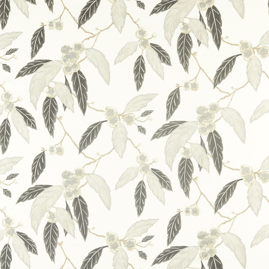 Harlequin Salinas Prints & Weaves Coppice Platinum/Ebony Fabric