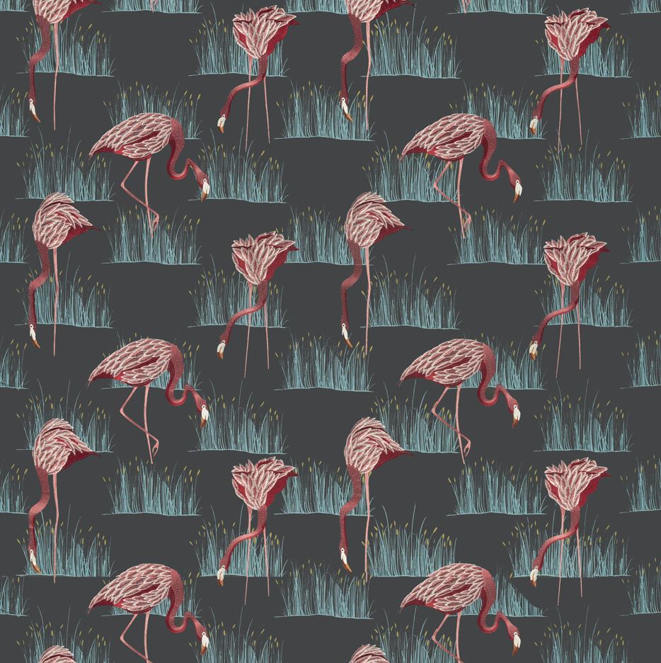 Harlequin Salinas Prints & Weaves Salinas Azalea/Lagoon Fabric