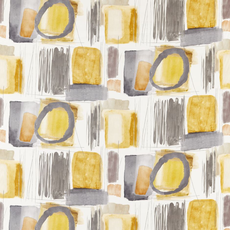 Harlequin Atelier Kanjiro Ochre/Charcoal/Stone Fabric