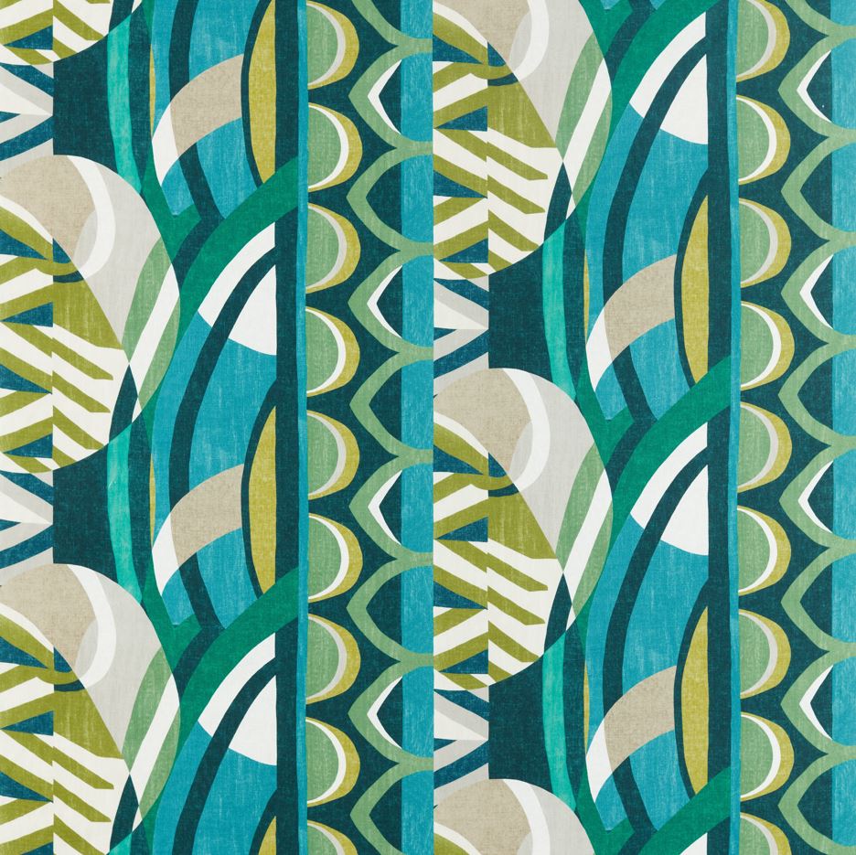 Harlequin Atelier Atelier Emerald/Zest/Marine Fabric