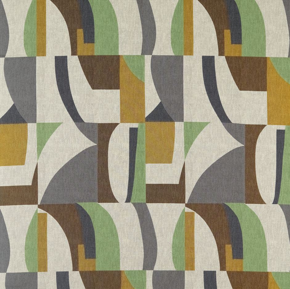 Harlequin Atelier Bodega Saffron/Charcoal/Wasabi Fabric
