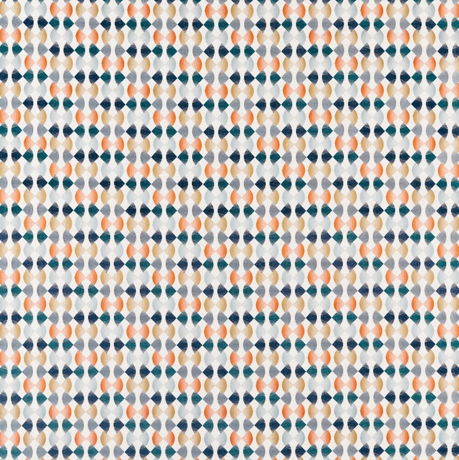 Harlequin Atelier Maiolica Paprika/Teal/Ochre Fabric