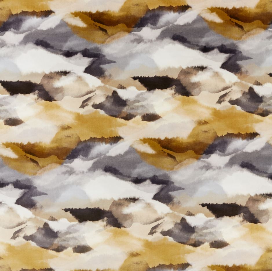 Harlequin Atelier Minako Velvet Gold/Charcoal Fabric