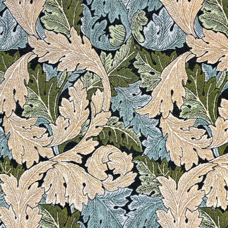Chatham Glyn William Morris Chenilles Acanthus Deep Sea Fabric