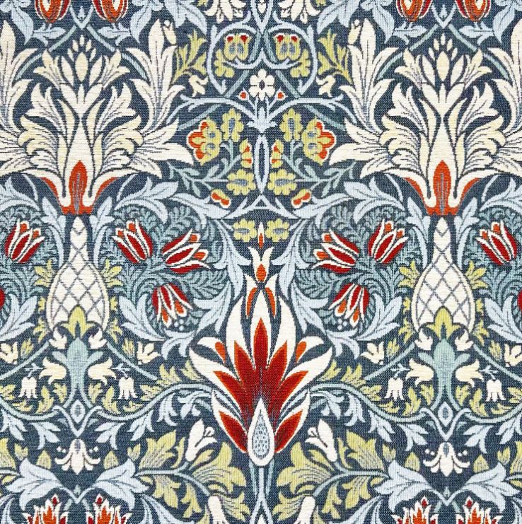 Chatham Glyn William Morris Chenilles Snakeshead Denim Fabric