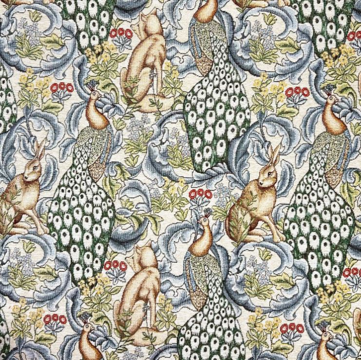 Chatham Glyn William Morris Chenilles Forest Natural Fabric