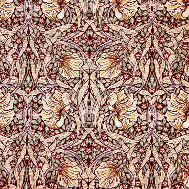 Chatham Glyn William Morris Chenilles Pimpernel Red Fabric