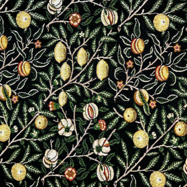 Chatham Glyn William Morris Chenilles Pomegranate Ebony Fabric