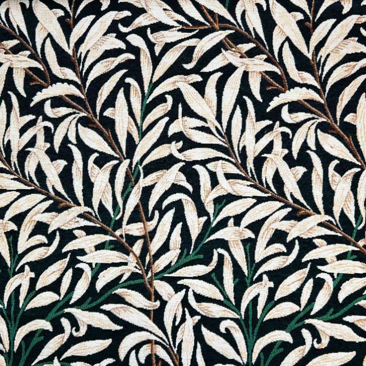 Chatham Glyn William Morris Chenilles Willow Bough Ebony Fabric