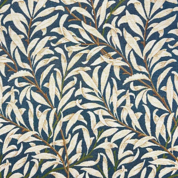 Chatham Glyn William Morris Chenilles Willow Bough Indigo Fabric