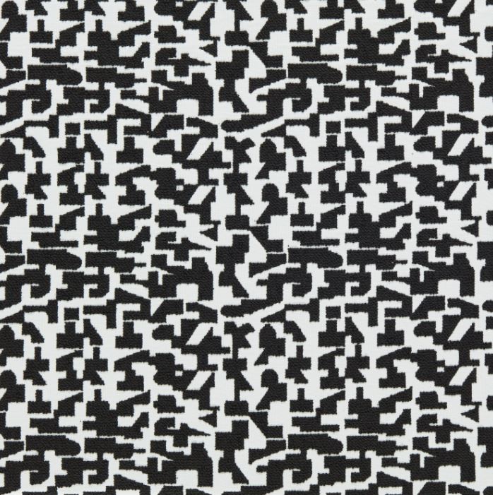 Clarke & Clarke Alfresco Kaleia Ebony Fabric