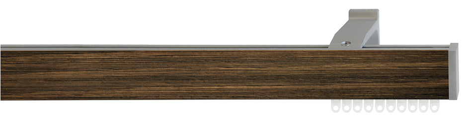 Jones Sencillo 40mm Hand Drawn Curtain Track Pole Light Oak