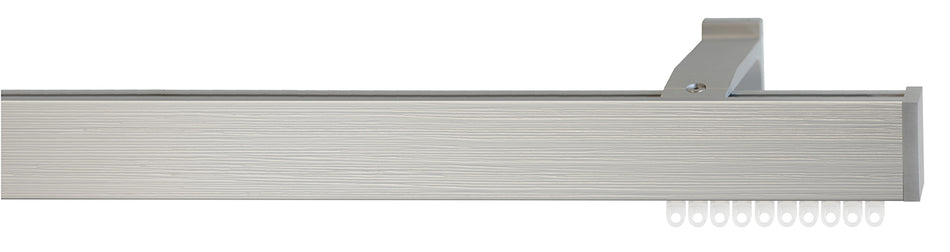 Jones Sencillo 40mm Hand Drawn Curtain Track Pole Dark Dove Grey