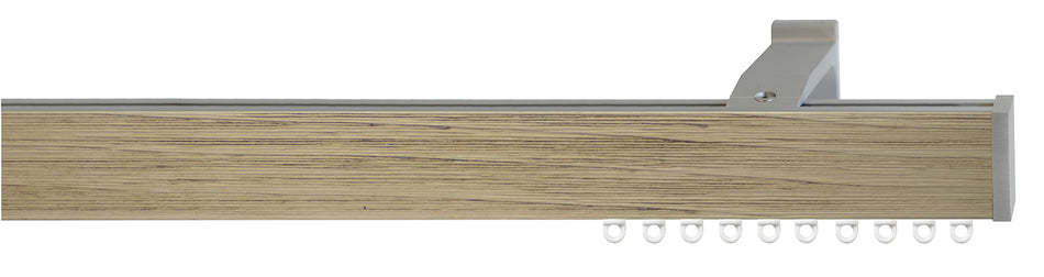 Jones Sencillo 40mm Hand Drawn Link Curtain Track Pole Truffle