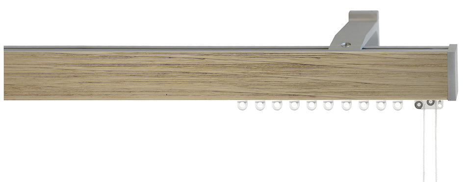 Jones Sencillo 40mm Cord Drawn Curtain Track Pole Truffle