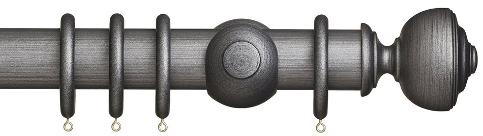 Museum 55mm Satin Pewter Pole Asher Finial