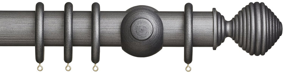 Museum 55mm Satin Pewter Pole Dune Finial