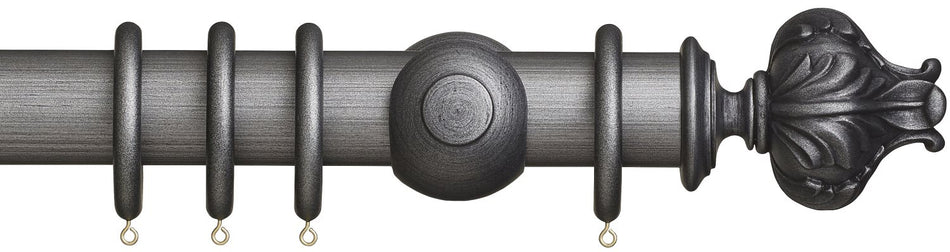 Museum 55mm Satin Pewter Pole Vienna Finial