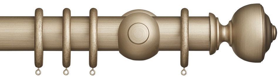 Museum 55mm Satin Oyster Pole Asher Finial
