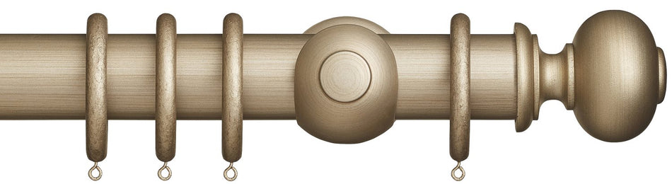Museum 55mm Satin Oyster Pole Parham Finial