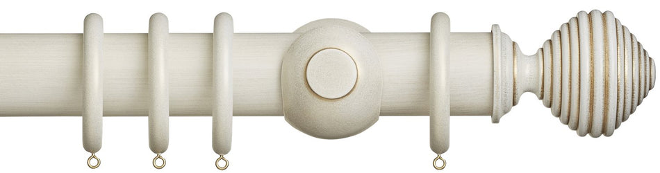 Museum 55mm Cream Gold Pole Dune Finial