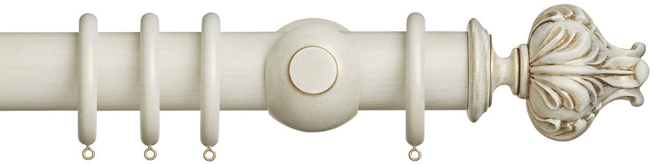 Museum 55mm Cream Gold Pole Vienna Finial