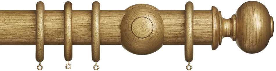 Museum 55mm Antique Gilt Pole Parham Finial