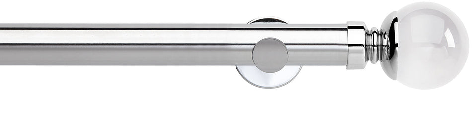 Neo Premium 35mm Eyelet Pole Chrome Clear Ball